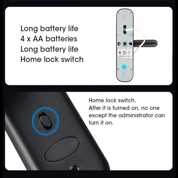 Internal Lock button For security