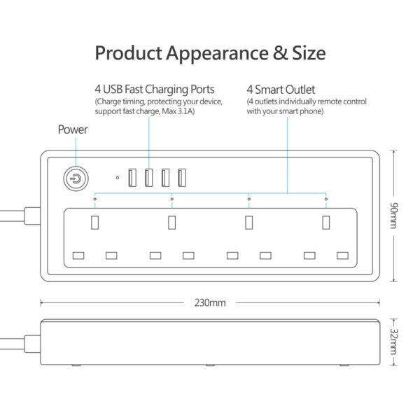 WIFI Extension power 13Amp UK Plug